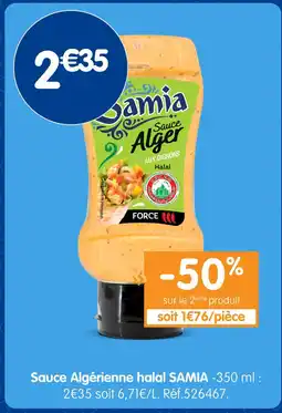 b&m Samia sauce algérienne halal offre