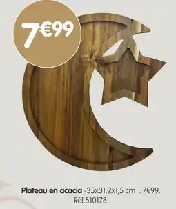 b&m Plateau en acacia offre