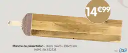 b&m Planche de présentation offre