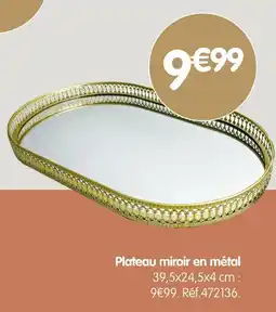 b&m Plateau miroir en métal offre