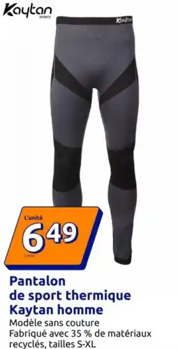 Action Pantalon de sport thermique kaytan homme offre
