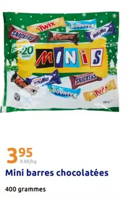 Action Mini barres chocolatées offre