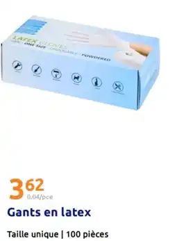 Action Gants en latex offre