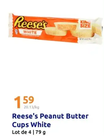 Action Reese's peanut butter cups white offre