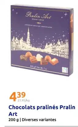 Action Chocolats pralinés pralin art offre