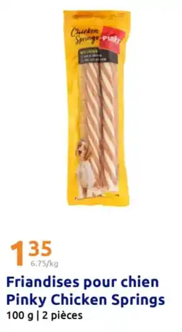 Action Friandises pour chien pinky chicken springs offre
