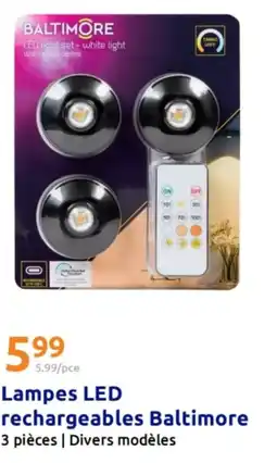 Action Lampes led rechargeables baltimore offre