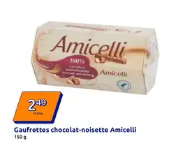 Action Gaufrettes chocolat-noisette amicelli offre