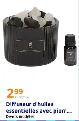 Action Diffuseur d'huiles essentielles avec pierr offre
