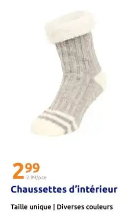 Action Chaussettes d'intérieur offre