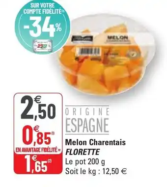 G20 Melon charentis offre