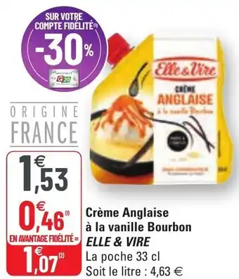 G20 Crème anglaise à la Vanille bourbon offre