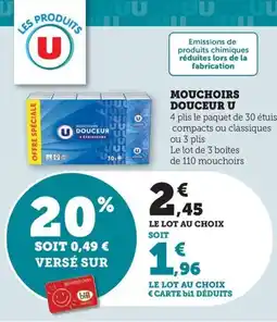 Bi1 Mouchoirs douceur u offre