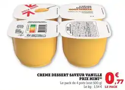 Bi1 Creme dessert saveur vanille prix mini offre