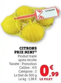 Bi1 Citrons prix mini offre