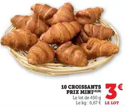 Bi1 10 croissants prix mini offre