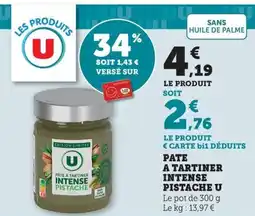 Bi1 Pate a tartiner intense offre