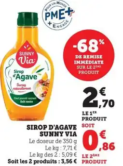 Bi1 Sirop d'agave soit sunny via offre