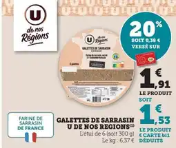 Bi1 Galettes de sarrasin u de nos regions offre