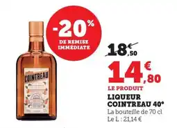 Bi1 Liqueur cointreau 40° offre