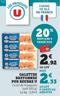 Bi1 Galettes € bretonnes pur beurre u offre