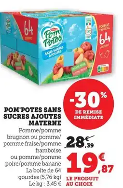 Bi1 Pom'potes sans sucres ajoutes materne offre
