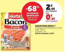 Bi1 Bacon fume herta offre