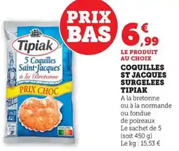 Bi1 Coquilles st jacques surgelees tipiak offre