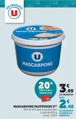 Bi1 Mascarpone pasteurise u offre