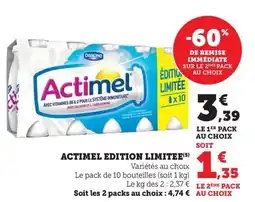 Bi1 Actimel edition limitee offre