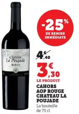 Bi1 Cahors aop rouge chateau la poujade offre