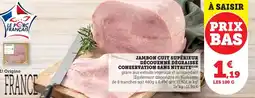 Bi1 Jambon cuit supérieur découenné dégraissé conservation sans nitrite offre