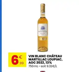 Stokomani Vin blanc château martillac loupiac, aoc 2022, 13% offre
