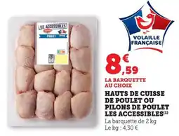 Bi1 Hauts de cuisse de poulet ou pilons de poulet les accessibles offre