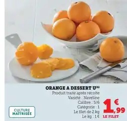 Maximarché Orange a dessert u offre