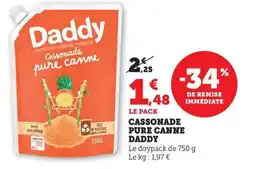 Maximarché DADDY Cassonade pure canne offre