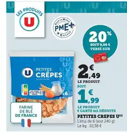 Maximarché U Petites crepes offre