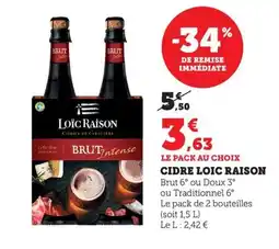 Maximarché LOIC RAISON Cidre offre