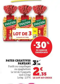 Maximarché PANZANI Pates creatives offre