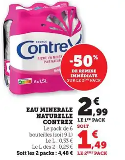 Maximarché CONTREX Eau minerale naturelle offre