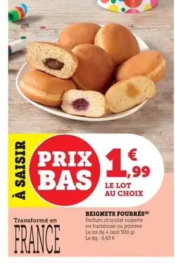 Maximarché Beignets fourrés offre