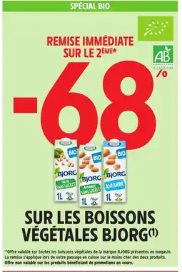 Intermarché Express BJORG Sur les boissons végétales offre