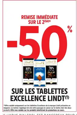 Intermarché Express LINDT Sur les tablettes excellence offre
