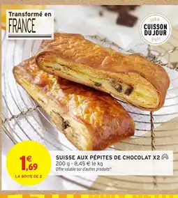 Intermarché Express Suisse aux pépites de chocolat x2 offre