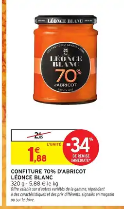 Intermarché Express LÉONCE BLANC Confiture 70% d'abricot offre