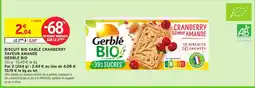 Intermarché Express GERBLÉ BIO Biscuit bio sablé cranberry saveur amande offre