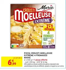 Intermarché Express MARIE Pizza crousti moelleuse extrême 4 fromages offre