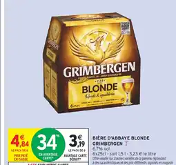Intermarché Express GRIMBERGEN Bière d'abbaye blonde offre