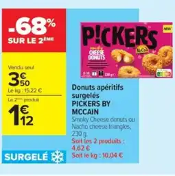 Carrefour Contact PICKERS BY MCCAIN Donuts apéritifs surgelés offre