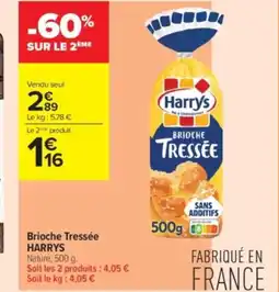 Carrefour Contact HARRYS Brioche Tressée offre